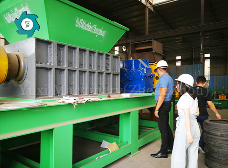 Tire Shredder Customer Site